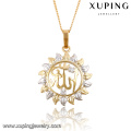 31715 hermoso diseño agradable calidad multicolor encanto xuping oro sol colgante